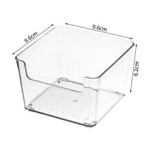 Boîte de rangement de bureau Kyusrd en PET transparent avec