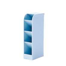 Portapenne PAVEOS in rete, organizer da scrivania blu