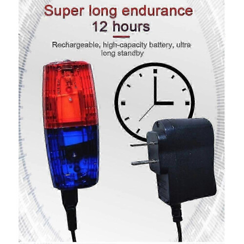 INORCO κόκκινο μπλε κλιπ πολλαπλών λειτουργιών LED, προειδοποίηση που αναβοσβήνει 1