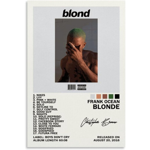 Pôster da capa do álbum Blonde (1 peça)