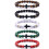Bracciale elastico con croce di pietra lavica, 5 pezzi 1