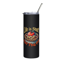Gobelet isotherme Apple Pie Skinny Slim noir compatible