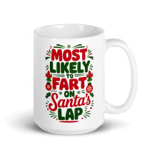 Mug blanc de Noël assorti pour toute la famille (44 cl)