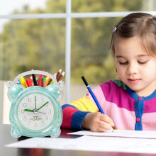 Réveil enfant avec secondes sautantes, petit modèle de bureau
