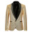 (Silver, S) Men's Gold Sequin Suit ZT-X35 2