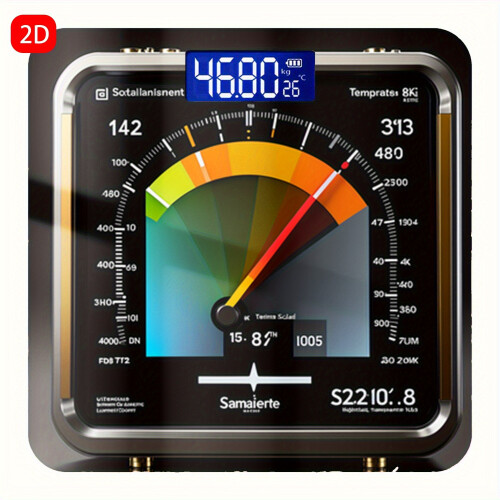 Digital Body Weight Scale With Step-On Technology,  Glass LED Bathroom Scale 1
