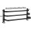 Porte-serviettes mural noir pour salle de bain/douche 4