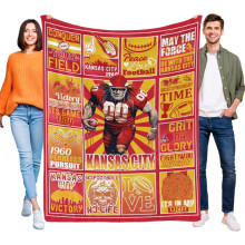 Jalkapalloflanellipeitto faneille 152 cm x 137 cm