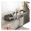 Black Kitchen Shelf Screw Mounting Makeup Organizer Psich 5