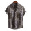 (C143, L) Camicia da uomo a maniche corte con stampa floreale estiva 3