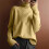 Pull en maille pour femme, manches longues, col rond oversize 3