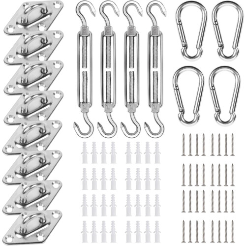 Kit de fijación para toldo triangular de acero inoxidable 304