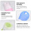 Liquid Medicine Travel Container Compact Shape Pink Silicone Bottle 4Pcs 38ml 5