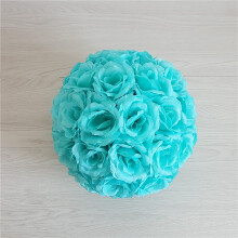 Rosa artificiale a sfera, 20 cm, fiore in plastica per decorazione domestica