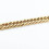 Colar cubano em aço inoxidável dourado, 3 mm 4