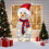 Decoração de boneco de neve para exterior com iluminação (1 peça) 1