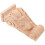 Corbel din lemn rustic, finisaj kaki, 1 bucată 1