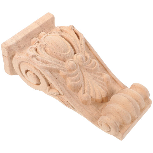 Consola de madeira rústica com acabamento cáqui (1 peça)