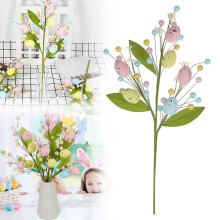 RoseCraft kunstige påskeblomster med æg og bær, 12 stk.
