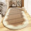 Tapete oval felpudo e macio para quarto, antiderrapante, 60x90 cm (24x36 polegadas) 1