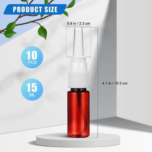 Small Bottle Portable Nasal Spray Bottle for Storage Use 20Pcs 2