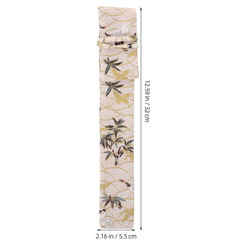 Lint Folding Fan Bag Chinese Style Protector Storage Pouch Multi Lint Material for 1Set 2