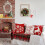 Housse de coussin de Noël style ferme 45 x 45 cm 3