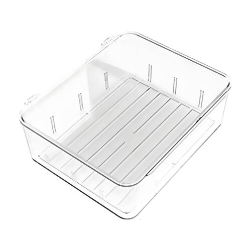 Caja de plástico transparente para guardar ropa interior (1 unidad)