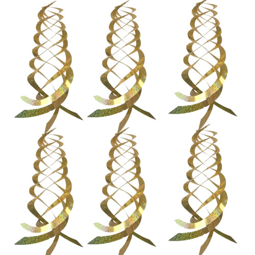 Silver Spiral Bird Reflector16inch6pcs