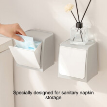 Boîte de rangement murale pour produits menstruels et serviettes en papier