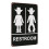 Cowboy-Badezimmer-Blechschild, 8 x 12 Zoll 1