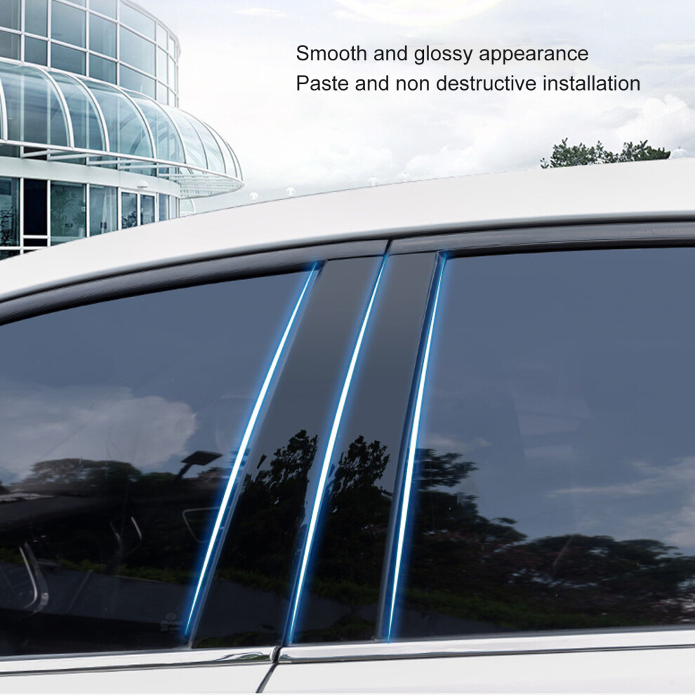 8Pcs 4D Pillar Trim Set For Infiniti Fx35 Fx45 Black 7293282910133