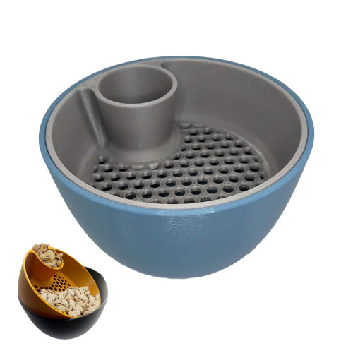 Set di ciotole per pistacchi con contenitore (2 pezzi)