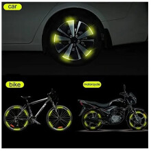 Scratch Resistant Car Rim Stickers for Safety