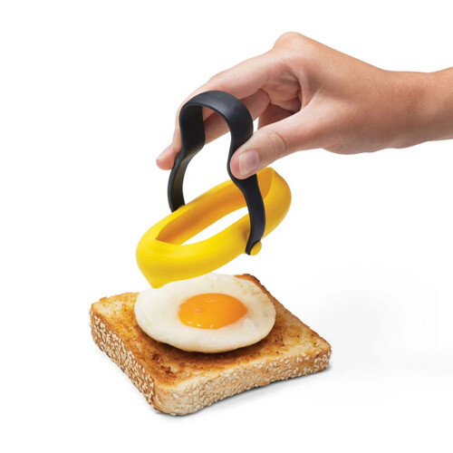 Silicone Egg Spatula with Ring 2-in-1 for Pancakes and 1