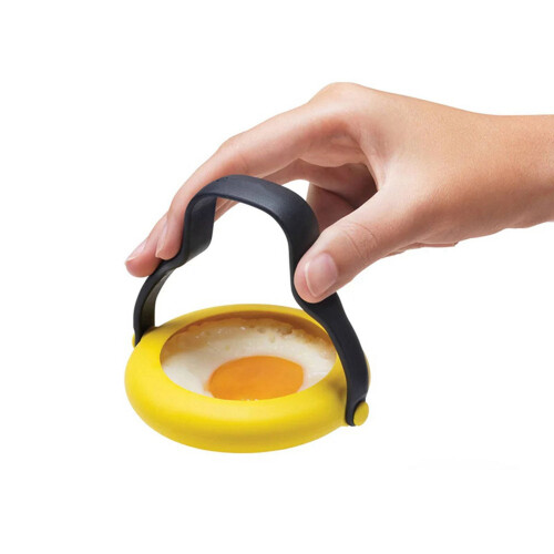 Silicone Egg Spatula with Ring 2-in-1 for Pancakes and 2