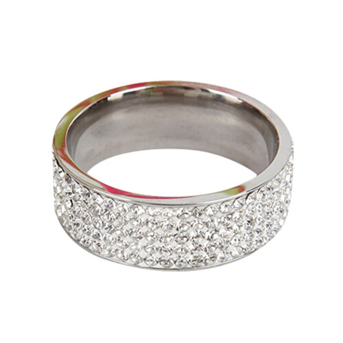 Women's Stainless Steel Geometric Ring Size 5-12 1