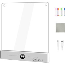 Rechargeable LED Drawing Board, Neon Art Dry Erase Light Doodle Glow Pad, Sketching Gift Toy for Kids/Girls/Teens