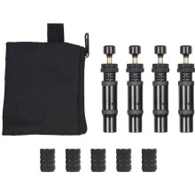 Adjustable Auto-Stop Tire Deflators Valve Kit (10-30 PSI) 4PCS Screw- Tyre Air Down Tool 5 Valve Caps for Offroad