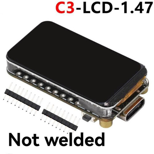 ESP32-C3 Development Board 1.47inch LCD Display Development Board RISC-V 32-Bit Single Core Processor 172x320 Resolution 2