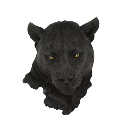 Tierkopf-Wanddeko Wolf Leopard Bär Büste Skulptur