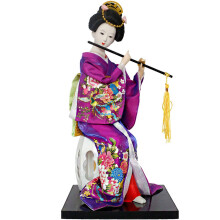 Japansk Geisha Figur Dekorativ Ornament 30 cm