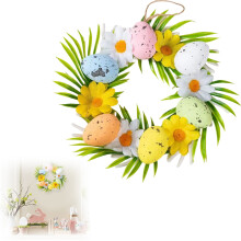 Mini ghirlanda pasquale in stile rustico da 30 cm
