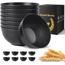 Misky na cereálie z pšeničné slámy bez BPA, 26 oz, sada 8 kusů