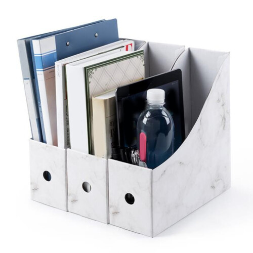 Cardboard Magazine Holder Waterproof Desk Organizer 1