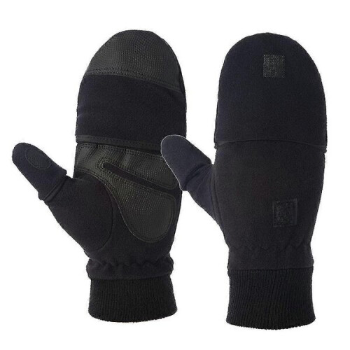 Luvas sem dedos com aba ajustável e bolso para celular PHRL19