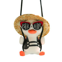 Pingente de Pato Fofo para Carro, Acessórios, Anime, Canudo