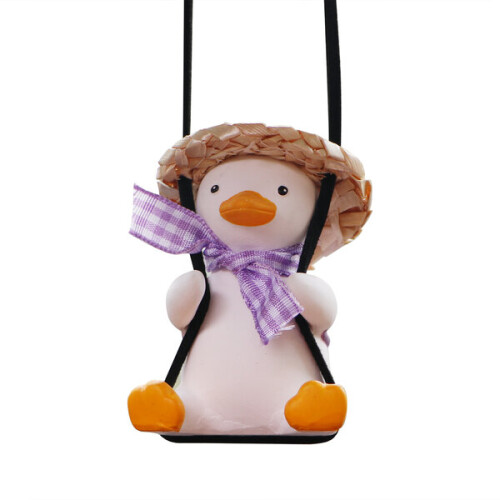 Cute Swing Duck Car Rear Screen Decorative Plaster