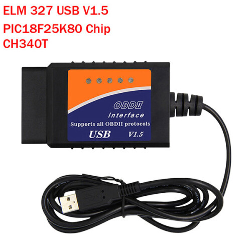 V04HU ELM327 USB-Scan-Interface V1.5 PIC18F25K80 OBDII Auto