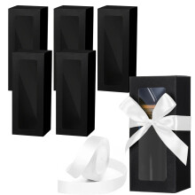 Geschenkboxen mit weißem Band für 12-16 oz Becher (5 Stück)